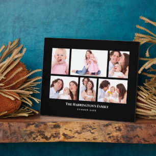 6 Sections Custom Photo Minimalist Black Frames