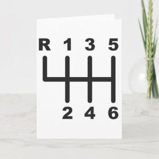 6 Speed Shift Gate Card