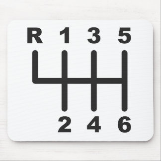 6 Speed Shift Gate Mouse Pad