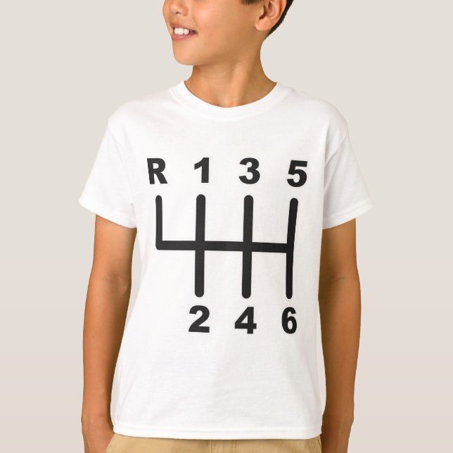 6 Speed Shift Gate T-Shirt (Front)