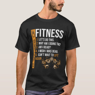 6 Stages Of Fitness Weightlifting Exercise Fitness T-Shirt