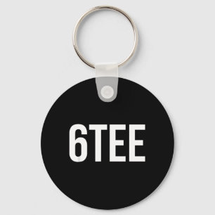 6 Tee - Funny Cool 60th Birthday Gift Key Ring