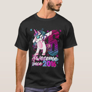 6 Unicorn Dabbing 6Th Unicorn Py T-Shirt