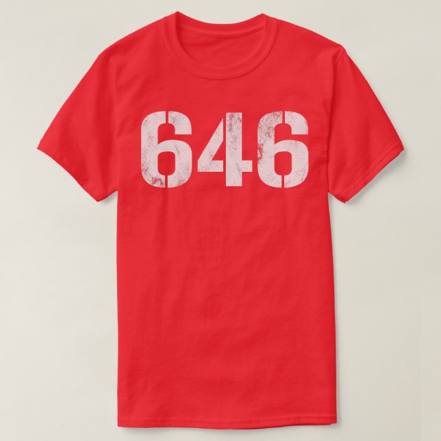 6 Vintage White Text T-Shirt (Design Front)
