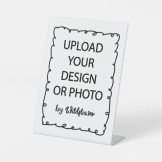 6" x 8" Plastic Pedestal Stand Sign