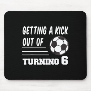6 Year Old Birthday Soccer 6th 6yr  Mouse Pad