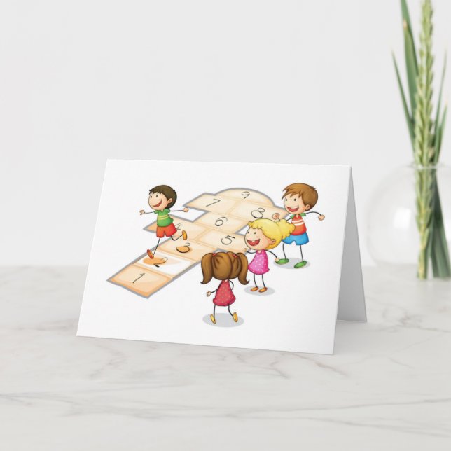 **6 YEAR OLD CHILD'S BIRTHDAY** CARD (Front)