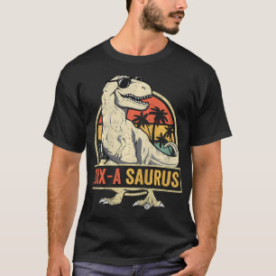6 Year Old Dinosaur Birthday 6Th T Rex Dino Six T-Shirt