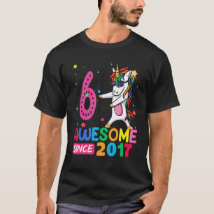 6 Year Old  Girls Teens  Unicorn 6th Birthday 1 T-Shirt