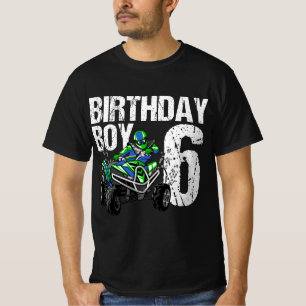 6 Year Old Quad Birthday Party Theme ATV 4 Wheeler T-Shirt