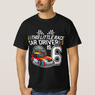 6 Year Old Race Car Birthday 6th Stock Car Racing  T-Shirt