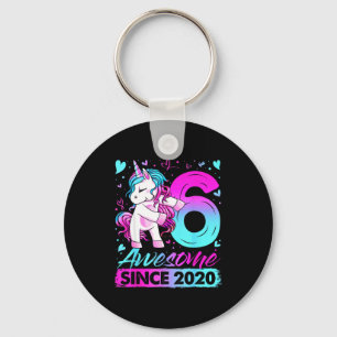 6 Year Old Unicorn For Girls 6th Birthday Girl Par Key Ring