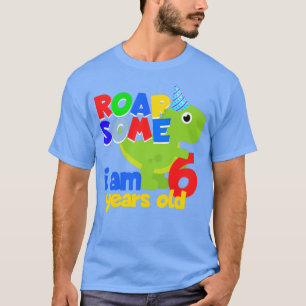 6 years dinosaur children birthday present T-Shirt