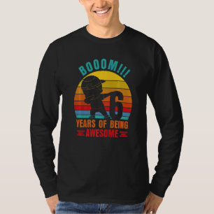 6 Years Of Being Awesome Dabbing Birthday Boys Co T-Shirt