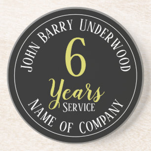 6 Years Service Staff Award Coaster