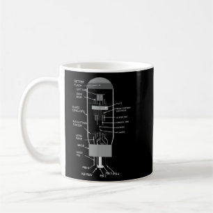 6l6 Vacuum Tube Diagram Top Guitarist Coffee Mug
