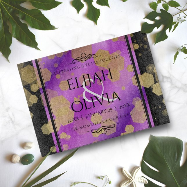 6th 33rd 47th 48th Amethyst Wedding Anniversary Cutting Board (Creator Uploaded)