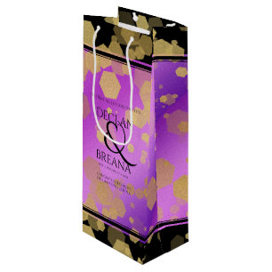 6th 33rd 47th 48th Amethyst Wedding Anniversary Wine Gift Bag