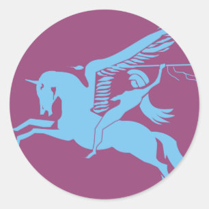 6th Airborne Classic Round Sticker