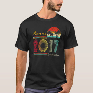 6th Birthday Awesome Since 2017 6 Years Old T-Shirt