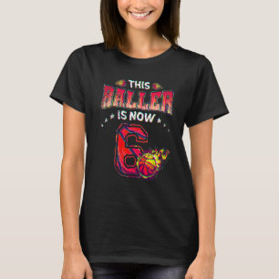 6th Birthday Boys Basketball Player 6 Years Old K T-Shirt
