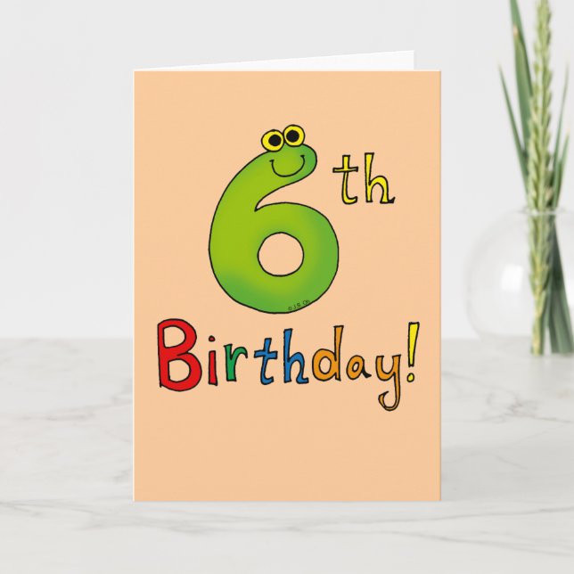 6th Birthday! Card (Front)
