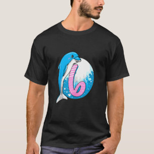 6th Birthday Dolphin Girl 6 Year Old Dolphin Birth T-Shirt