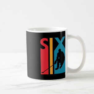 6th Birthday Gift Six Vintage Hockey Birthday 6 Ye Coffee Mug