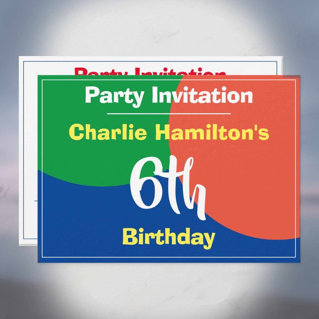 6th Birthday Invitation (Creator Uploaded)