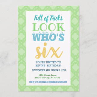 6th Birthday Invitation Sayings