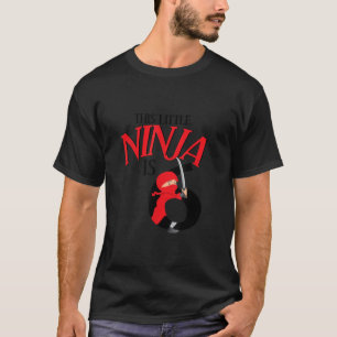 6th Birthday Ninja Sixth 6 Year Old Ninja Party T-Shirt