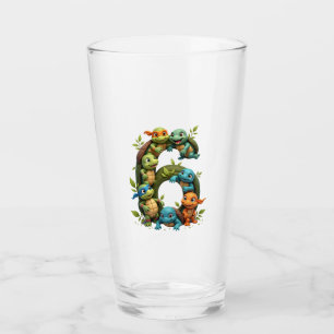 6th Birthday Sea Turtle Tortoise Theme Party 6 Yea Glass