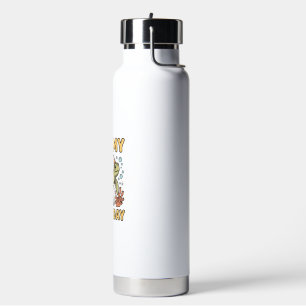 6th Birthday Sea Turtle Vintage Engraving Design_1 Water Bottle