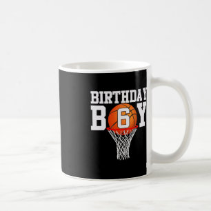 6th Birthday Sport 6 Years Old Basketball 6 Boys K Coffee Mug