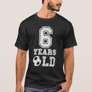 6th Birthday Sport 6 Years Old Soccer 6 Boys Kids T-Shirt