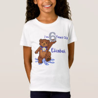 6th Birthday Teddy Bear for Girl