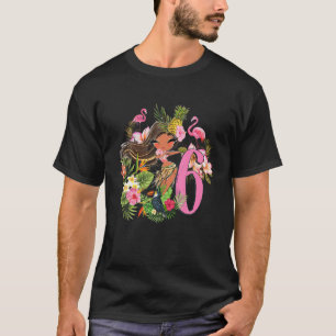 6Th Birthday Tiki Party Summer Hula Hawaiian Luau T-Shirt