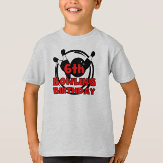 6th Bowling Birthday T-Shirt