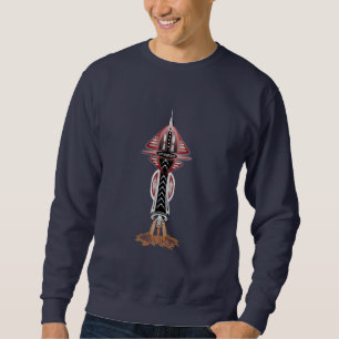 6th Dimension Rocket Ship Adult Sweatshirt