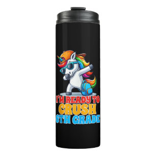 6th Grade Dabbing Unicorn I'm Ready To Crush Sixth Thermal Tumbler