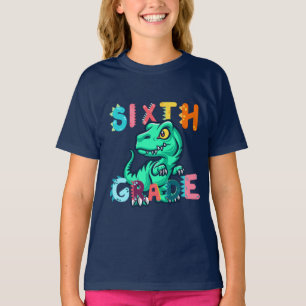 6th GRADE Dino Squad boys Girls teacher Back to sc T-Shirt