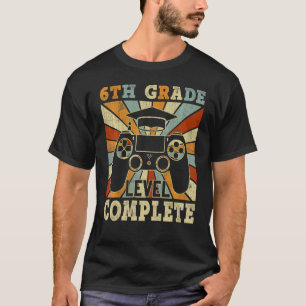 6th Grade Graduation Level Complete Video Games Ki T-Shirt