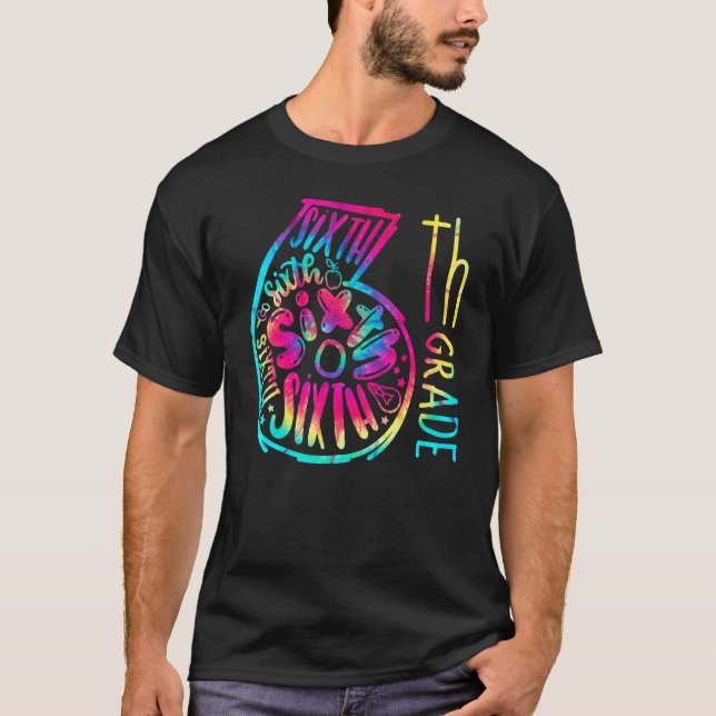 6th Grade Hello Sixth Grade Squad  Back To School T-Shirt (Front)