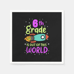 6th Grade Is Out Of This World Grader Rocket Costu Napkin