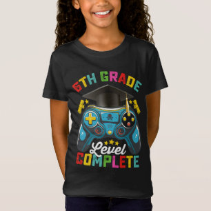 6th Grade Level Complete Graduation Gaming Gamer T-Shirt
