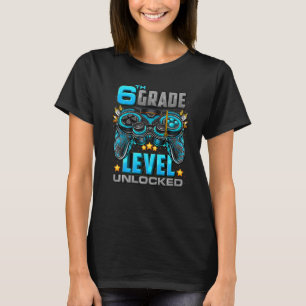 6th Grade Level Unlocked  Back To School 6th Grade T-Shirt