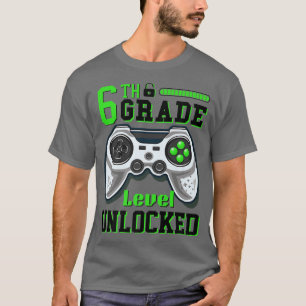 6th grade level unlocked back to school video game T-Shirt