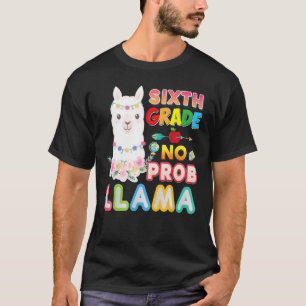 6th Grade No Prob Llama Back To School Sixth Kid S T-Shirt