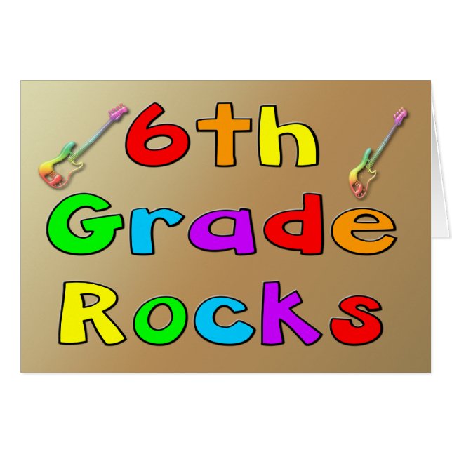 6th Grade Rocks (Front Horizontal)