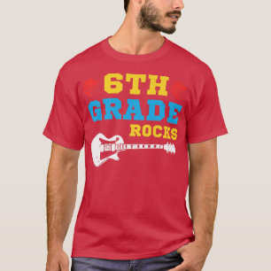 6th Grade Rocks Guitar Back to School Sith Grade 6 T-Shirt